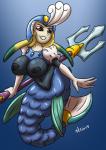 alternate_costume clothing cosplay female gloves handwear melee_weapon nipples polearm red_eyes scales solo split_form translucent translucent_clothing trident weapon hitori09 capcom league_of_legends mega_man_(series) megaman_(classic) riot_games tencent nami_(lol) splash_woman marine merfolk absurd_res hi_res