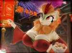 anthro big_breasts bowl breasts chopsticks cleavage clothed clothing container ear_piercing ear_ring eyebrows eyelashes female food holidays huge_breasts lamp lantern noodles paper_lantern piercing ramen ring_piercing solo text hooves-art asian_mythology chinese_mythology chinese_new_year chinese_zodiac east_asian_mythology friendship_is_magic hasbro my_little_pony mythology new_year year_of_the_tiger autumn_blaze_(mlp) dragon kirin mammal mythological_creature mythological_scalie scalie 3d_(artwork) absurd_res blender_(artwork) chinese_text digital_media_(artwork) hi_res