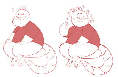 anthro barefoot blush clothing eyewear feet gesture glasses hand_gesture looking_at_viewer male overweight overweight_male pointing pointing_at_self round_glasses shirt simple_background sitting smile solo tail topwear white_background meganemausu reece_(meganemausu) mammal rodent 2019 digital_media_(artwork) sketch