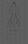 ambiguous_form balls disembodied_penis genitals knot male penis solo tendrils watermark_spam lofinebulae capcom monster_hunter fan_character helix_(lofinebulae) fanged_wyvern hybrid monster namielle odogaron absurd_res distracting_watermark hi_res monochrome watermark