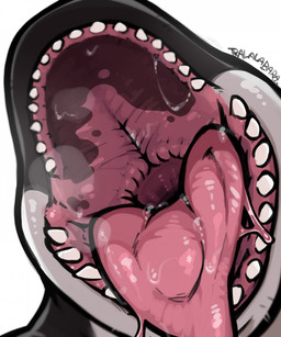 anthro bodily_fluids breath first_person_view imminent_vore male mouth_shot open_mouth saliva solo teeth throat tongue haps aquatic cetacean dolphin mammal oceanic_dolphin orca toothed_whale whale hi_res