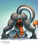 animal_genitalia animal_penis anus ass_up balls big_breasts black_eyebrows breasts brown_balls butt challenge countershading equine_genitalia equine_penis eyebrows furaffinity_logo genitals grey_body hair herm huge_breasts hybrid_genitalia hybrid_penis intersex jack-o'_pose knot knotted_equine_penis knotted_penis macro orange_hair orange_nose orange_penis orange_tongue orange_tuft penis pose presenting presenting_anus presenting_hindquarters presenting_penis presenting_pussy pussy solo tongue tongue_out tuft twitter_logo white_body white_countershading noblewolfa furaffinity twitter augusta equid equine horse mammal absurd_res artist_name hi_res shaded soft_shading