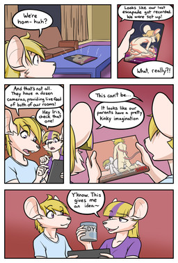 anthro backsack balls butt caught_on_camera clothing coffee_table dialogue doggystyle duo female from_behind_position from_front_position furniture genitals incest_play lying male male/female missionary_position on_back penis purple_clothing purple_shirt purple_t-shirt purple_topwear sex shirt sofa t-shirt table tail text topwear voyeur watching_self black-kitten iris_(ratcha) jane_(ratcha) skye_(ratcha) steve_(ratcha) mammal mouse murid murine rodent comic english_text hi_res brother_(lore) brother_and_sister_(lore) incest_(lore) incestuous_voyeur_(lore) sibling_(lore) sister_(lore)