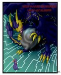 absurd_res bandai_namco comic dialogue digimon digimon_(species) duo hi_res lucemon_shadowlord_mode male monodramon p.v.su size_difference vee_stitch