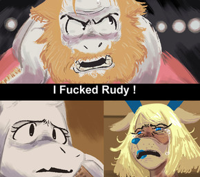 anthro antlers beard blonde_hair blue_eyes blue_lips bodily_fluids brown_body brown_fur crying dialogue electronics eyelashes facial_hair female flesh_fang floppy_ears freckles fur hair horn lips male open_mouth phone profanity snout solo tears teeth_showing text white_body white_fur digboye deltarune undertale_(series) asgore_dreemurr carol_holiday toriel bovid caprine deer goat mammal new_world_deer reindeer 2025 comic english_text meme multiple_images