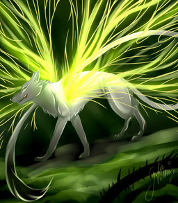 ambiguous_gender feral paws quadruped solo standing tongue juliagoldfox canid canine canis mammal wolf 2015 absurd_res digital_media_(artwork) hi_res