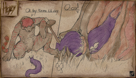 4_nipples 4_toes 5_fingers anatomically_correct anatomically_correct_genitalia andromorph andromorph/male andromorph_anthro andromorph_penetrated animal_genitalia animal_vulva anthro anthro_on_bottom anthro_on_feral anthro_penetrated anthro_penetrating bestiality biped bladder bodily_fluids canine_genitalia canine_pussy_on_anthro canine_vulva cellphone claws clover_(plant) dialogue digitigrade dominant dominant_feral duo electronics feet feral feral_on_top feral_penetrating feral_penetrating_anthro finger_claws fingers fur fur_markings furniture furry_tail genital_fluids genitals grass hair handpaw infestation internal internal_anal internal_urethral internal_vaginal internal_wall intersex intersex/male intersex_anthro intersex_penetrated kneeling logo male male/male male_anthro male_penetrating male_penetrating_andromorph male_penetrating_intersex markings monotone_background monotone_body monotone_fur monotone_hair monotone_inner_ear multi_nipple nipples nude nude_anthro on_bottom on_ground on_top organs outside outside_sex parasite paws penetration phone plant public public_sex questionable_consent red_body red_fur red_hair sex short_hair side_view simple_background size_difference small_ears small_nipples smartphone stool tail tan_nipples text textured_background thin_tail three-quarter_view toe_claws toes unbirthing vaginal vaginal_fluids vaginal_penetration vore vulva hdyly kit_(dotcom656) felid gastropod mammal mollusk pantherine slug tiger 2026 absurd_res artist_logo artist_name colored_sketch comic digital_drawing_(artwork) digital_media_(artwork) english_text hi_res signature sketch male_(lore)