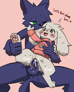 anthro anthro_on_anthro anthro_penetrated anthro_penetrating anthro_penetrating_anthro arm_tuft balls biped bite blue_balls blue_body blue_fur blue_penis blush bodily_fluids bottomless bottomless_anthro bottomless_female brown_eyes chair_position cheek_pinch cheek_tuft clothed clothing cum cum_in_vagina cum_inside dialogue digitigrade duo ear_bite ejaculation elbow_tuft facial_tuft feet female female_penetrated from_behind_position front_view fur genital_fluids genitals green_eyes half-closed_eyes head_tuft heart_after_text hindpaw holding_leg interspecies kemono larger_anthro larger_male male male/female male_penetrating male_penetrating_female narrowed_eyes nude nude_anthro nude_male one_eye_closed one_leg_up paws penetration penile penile_penetration penis pink_background raised_leg sex simple_background size_difference slim slim_anthro slim_male smaller_anthro smaller_female smaller_penetrated sweat tail tan_body tan_fur text thrusting tuft vaginal vaginal_penetration pizademokttero cave_story kookie nifram_logan canid canine canis lagomorph mammal mimiga wolf 2025 4:5 absurd_res digital_drawing_(artwork) digital_media_(artwork) english_text hi_res