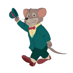 anthro biped bottomwear bow_tie clothing pants shirt simple_background smile solo topwear walking white_background piothecloudrat country_mouse_and_city_mouse alexander_(cmcm) mammal mouse murid murine rodent 1:1 2025 hi_res