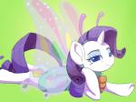 blue_eyes clothing costume female feral hair horn looking_at_viewer lying pose purple_hair simple_background solo raikoh-illust friendship_is_magic hasbro my_little_pony mythology rarity_(mlp) arthropod butterfly equid equine insect lepidopteran mammal mythological_creature mythological_equine unicorn 2017 4:3