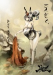 female grey_eyes hot_spring multi_tail solo tail text water unknown_artist muramasa:_the_demon_blade vanillaware kongiku animal_humanoid canid canid_humanoid canine canine_humanoid fox fox_humanoid humanoid mammal mammal_humanoid japanese_text translated