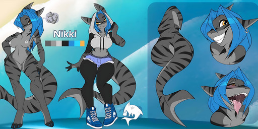 Rating: e
ID: 5752077
Date: 2025-08-02 19:19:35 -0400
Status: pending
Score: 9
absurd_res ahegao anthro breasts butt clothing female fish genitals hi_res hoodie looking_pleasured marine model_sheet nikki_(one_tru_prophet) shark smile smiling_at_viewer solo tail topwear unknown_artist vulva post #5752077