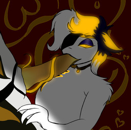 ambiguous_gender anthro collar duo fellatio male male/ambiguous offscreen_male oral penile playful sex medic_rondills breeding_season ampwave tagme