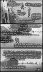 aircraft airplane ambiguous_gender anthro awning bf_109 boots bottomwear building bullet_hole bullet_wound clothed clothing coolant crossed_arms crouching dialogue door female field footprint footwear forest fur furgonomics furry_tail group horn house jacket leaking limping lying male oil outside pants plane_wings plant propeller scales scaly_tail scarf shoes simple_background sitting sky smoke snow standing steaming tail text topwear tree trio uniform vehicle vest window wings boganafoganasee_(artist) gaijin_entertainment messerschmitt mythology war_thunder yokosuka_d4y georgia_nim_coaler gondola_(spurdo) ambient_bird domestic_cat felid feline felis kobold mammal scalie 3:5 absurd_res comic digital_media_(artwork) english_text greyscale hi_res monochrome