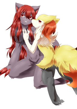 anthro black_fur blush braixen canine claws duo female female/female fur hair kneeling long_hair looking_at_viewer mammal nintendo nude plain_background pokémon red_eyes red_hair smile video_games white_background yellow_fur zoroark 瑠璃燕
Rating: Safe
Score: 18
User: donteven
Date: January 06, 2015 anthro black_fur blush braixen canine claws duo female female/female fur hair kneeling long_hair looking_at_viewer mammal nintendo nude plain_background pokémon red_eyes red_hair smile video_games white_background yellow_fur zoroark 瑠璃燕
Rating: Safe
Score: 18
User: donteven
Date: January 06, 2015