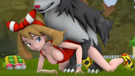 animal_genitalia balls bestiality black_body black_fur black_hair bouncing_breasts breasts brown_hair clothed clothed_sex clothing doggystyle duo erection female female_focus female_human female_on_feral female_penetrated feral feral_on_top feral_penetrating feral_penetrating_female feral_penetrating_human from_behind_position fur genitals grey_body grey_fur hair headgear headwear human_focus human_on_feral human_penetrated interspecies larger_feral larger_male male male/female male_feral male_on_human male_penetrating male_penetrating_female male_penetrating_human mating_grip mounting nipples not_furry_focus nude open_mouth outside outside_sex paws penetration penile penile_penetration penis pokeball pokephilia sex size_difference smaller_female smaller_human solo_focus vaginal vaginal_penetration devilscry nintendo pokemon may_(pokemon) generation_3_pokemon human mammal mightyena pokemon_(species) 16:9 2026 3d_(artwork) 3d_animation animated digital_media_(artwork) high_framerate loop no_sound short_playtime source_filmmaker_(artwork) video widescreen