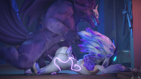 abdominal_bulge all_fours anthro anthro_on_anthro anthro_penetrated anthro_penetrating anthro_penetrating_anthro ass_up ball_slap balls balls_deep big_balls big_butt big_penis black_nose blue_eyes bone bone_mask bouncing_balls bouncing_butt butt doggystyle duo erection female female_penetrated fluffy fluffy_tail from_behind_position fur genitals glowing glowing_eyes grey_body grey_fur hair hair_grab interspecies larger_anthro larger_male long_hair male male/female male_penetrating male_penetrating_female markings mask moan no_pupils penetration penile penile_penetration penis pink_body pink_fur pink_markings predator/prey purple_body purple_fur purple_hair sex size_difference skull skull_mask slap smaller_anthro smaller_female smaller_penetrated sound_effects tail thick_thighs thrusting touching_hair wearing_mask twitchyanimation league_of_legends riot_games tencent kindred_(lol) lamb_(lol) wolf_(lol) bovid canid canine canis caprine mammal sheep wolf 16:9 2022 3d_(artwork) 3d_animation animated digital_media_(artwork) hi_res loop short_playtime sound video voice_acted widescreen