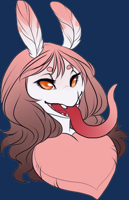 amber_eyes antennae_(anatomy) anthro female fur hair long_tongue open_mouth pink_body pink_fur simple_background solo tongue transparent_background vashaa nora_ward arthropod insect lepidopteran moth alpha_channel bust_portrait portrait