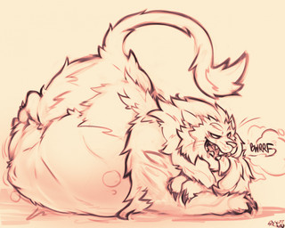 abdominal_bulge anthro anthro_pred belly big_belly biped burping claws finger_claws fluffy fully_inside huge_belly lying male male_anthro male_pred mane nude nude_anthro nude_male on_front open_mouth oral_vore paws side_view simple_background soft_vore solo tail tail_tuft teeth tongue tongue_out tuft vore whiskers scottred felid lion mammal pantherine 2025 digital_media_(artwork) hi_res monochrome signature