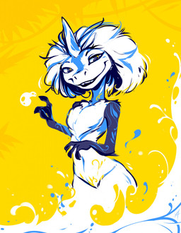 anthro blue_eyes colorful_background detailed_background detailed_fur female flat_chested fur hands_out horn leaf looking_at_viewer motion_lines multicolored_body multicolored_fur multicolored_skin nude nude_anthro nude_female plant smile smiling_at_viewer solo teeth two_tone_body two_tone_fur two_tone_skin vines white_sclera furryears disney mythology raya_and_the_last_dragon sisu_(ratld) aquatic aquatic_dragon dragon eastern_dragon furred_dragon furred_scalie mythological_creature mythological_scalie scalie detailed hi_res