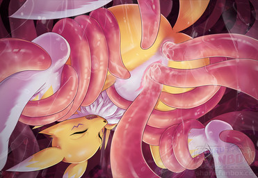 anal anal_penetration anthro anus black_nose butt dipstick_ears double_penetration double_vaginal ear_markings eyes_closed female forced genitals multicolored_ears open_mouth penetration rape restrained restrained_by_tentacles sex solo tentacles vaginal vaginal_penetration vulva rusho bandai_namco digimon canid digimon_(species) mammal renamon 2022 digital_media_(artwork)
