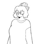 anthro belly bouncing_breasts breasts caught_in_the_act clothing clothing_pull eyewear female glasses navel nipple_piercing nipples piercing slightly_chubby solo surprise sweater topwear theelgenerate kara_(theelgenerate) humanoid mammal procyonid raccoon 1:1 animated short_playtime