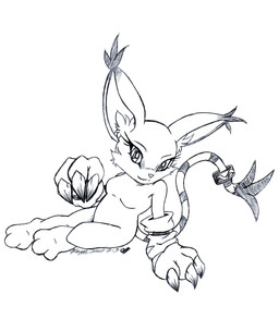 <3 cat claws digimon ear_tuft feline fur gatomon gloves long_tail mammal seductive sketch solo tail_ring tail_tuft tuft viro
Rating: Safe
Score: 6
User: BushyTailHugger
Date: February 25, 2014