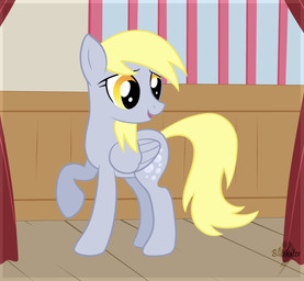 blitzkatze blonde_hair curtains cutie_mark derpy_hooves_(mlp) equine female feral friendship_is_magic fur grey_fur hair hi_res horse inside looking_back mammal my_little_pony open_mouth pegasus pony raised_hoof smile solo standing stripes wings wood yellow_eyes
Rating: Safe
Score: 4
User: Jatix
Date: March 09, 2014