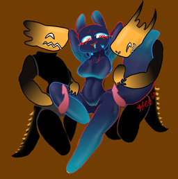 bestiality bodily_fluids breasts brown_background dripping eyebrows eyelashes female feral genital_fluids looking_at_another male male/female open_mouth precum precum_drip simple_background sweat sweatdrop a_kun_(artist) rain_world videocult inv_(rain_world) humanoid lizard_(rain_world) reptile scalie slugcat