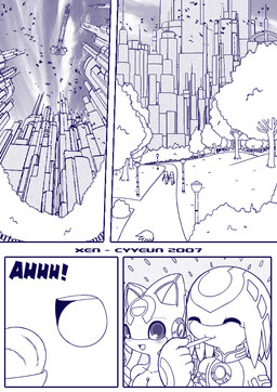 :3 :d ^_^ aircraft anthro border breasts building city cityscape collar detailed_background dialogue duo eating envelope eyes_closed facial_markings female female_anthro forehead_markings grass hair head_markings holding_envelope holding_object imminent_eat kemono looking_at_another machine male male_anthro markings open_mouth open_smile outside park plant shrub sky smile solo speech_bubble standing text tree vehicle walking white_border cyyeun xen_(series) izzy_(xen) switch_(xen) ambient_bird lagomorph leporid mammal rabbit robot robot_anthro 2007 blue_and_white blue_monochrome comic dated english_text monochrome