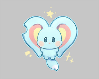 ambiguous_gender big_ears biped bipedal_feral blue_eyes blush blush_stickers dipstick_tail feral fluffy fluffy_tail front_view fur grey_back looking_at_viewer markings mouthless notched_ear semi-anthro solo sparkles tail tail_markings teal_body teal_fur 0olqplo0 kirby_(series) kirby_and_the_forgotten_land nintendo elfilin alien chinchilla chinchillid mammal rodent starling_(kirby) 5:4 digital_drawing_(artwork) digital_media_(artwork) full-length_portrait portrait male_(lore)