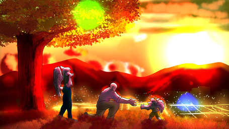5_fingers accessory anthro arm_feathers bald blue_body blue_scales bodily_fluids bone_frill bottomwear bow_ribbon city city_background clothing cloud covering covering_mouth crying detailed_background elbow_feathers eyes_closed faceless_character faceless_human faceless_male family feathered_wings feathers female fingers footwear frill_(anatomy) grass grey_body grey_feathers grey_hair group hair hair_accessory hair_bow hair_ribbon kneeling landscape_background light_body light_skin male mountain pants plant plantigrade ribbons scales shirt shoes short_tail shorts sky snout standing sunset tail tears tears_of_joy topwear tree trio wings fuegosonic93 cavemanon_studios goodbye_volcano_high ko_op_(game_developer) snoot_game amber_(snoot_game) anon_(snoot_game) fang_(gvh) human mammal 16:9 4k absurd_res colored hi_res widescreen daughter_(lore) father_(lore) father_and_child_(lore) father_and_daughter_(lore) mother_(lore) mother_and_child_(lore) mother_and_daughter_(lore) mother_and_father_(lore) parent_(lore) parent_and_child_(lore) parent_and_daughter_(lore)