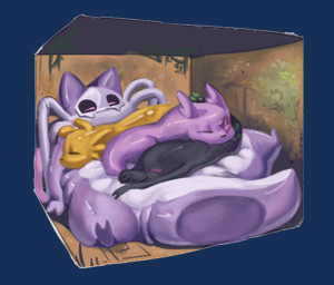 2_toes ambiguous_gender anthro big_tail black_body burn_scar eyes_closed facial_scar feet feral group mask overweight overweight_ambiguous overweight_anthro purple_body scar sleeping sleeping_on_another sleeping_together tail toes yellow_body citrusslugcat rain_world videocult marce_(marcecatfish) aquatic catfish fish slugcat alpha_channel