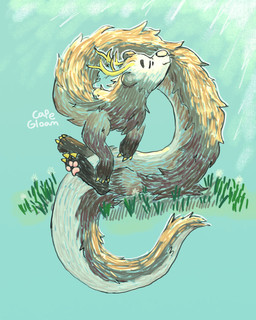 ambiguous_gender antlers brown_body brown_fur claws digitigrade eyes_closed feral fur grass horn long_body pawpads paws pink_pawpads plant snout solo tail yellow_antlers yellow_claws capegloam mythology dragon gulonine mammal marten mustelid musteline mythological_creature mythological_scalie pine_marten scalie 2024 4:5 absurd_res clip_studio_paint_(artwork) digital_drawing_(artwork) digital_media_(artwork) full-length_portrait hi_res portrait