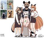 6_tails :3 :< asian_clothing biped black_body black_bottomwear black_clothing black_ears black_fur black_inner_ear black_jacket black_necktie black_shorts black_skirt black_tail black_tail_tip black_topwear blue_eyes bottomwear breasts brown_body brown_clothing brown_footwear brown_fur brown_hair brown_shoes brown_topwear brown_vest clothed clothing dipstick_tail east_asian_clothing eyelashes eyes_closed eyewear face_mask female female_humanoid feral fingers flat_chested footwear front_view fully_clothed fur gesture glasses grey_bottomwear grey_clothing grey_skirt group hair hand_gesture hand_on_hip highlights_(coloring) humanoid_hands inner_ear_fluff jacket japanese_clothing larger_female larger_humanoid laugh light_body light_skin long_hair long_skirt looking_at_viewer markings medium_breasts monotone_hair multi_tail multicolored_hair multicolored_tail necktie no_sclera open_mouth open_smile orange_body orange_eyes orange_fur orange_hair orange_tail pale_skin photo_reference pupils reference_image sharp_teeth shirt shoes short_hair shorts simple_background size_difference skirt smaller_female smaller_humanoid smile socks socks_with_sandals standing sweater tail tail_markings tan_body tan_inner_ear tan_skin teeth tongue tongue_out topwear tuft two_tone_hair two_tone_tail v_sign vest white_background white_body white_clothing white_ears white_footwear white_fur white_hair white_highlights white_inner_ear_fluff white_shirt white_shoes white_socks white_tail white_tail_tip white_topwear zori gegegekman gegegek_(gegegekman) animal_humanoid canid canid_humanoid canine canine_humanoid fox fox_humanoid humanoid hyena hyena_humanoid mammal mammal_humanoid mustelid mustelid_humanoid musteline musteline_humanoid raccoon_dog stoat stoat_humanoid tanuki tanuki_humanoid true_fox true_musteline weasel weasel_humanoid 2024 absurd_res artist_name colored digital_media_(artwork) full-length_portrait hi_res multiple_images portrait shaded signature