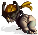 anus big_butt butt female genitals heart_symbol humanoid_pointy_ears not_furry pointy_ears puffy_anus pussy short_stack smile solo thick_thighs bolt-s_(artist) nintendo the_legend_of_zelda twilight_princess midna humanoid twili hi_res