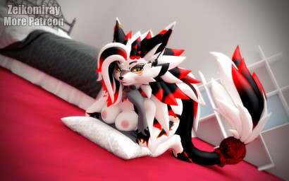 anthro breasts female fluffy fluffy_tail fur genitals nude seductive smile solo tail zeikomiray mythology zeiko_miray_(character) dragon mammal mythological_creature mythological_scalie novabeast scalie 16:10 3d_(artwork) digital_media_(artwork) hi_res widescreen