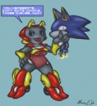 anthro anthrofied armor breasts detachable detachable_head duo female machine metal non-mammal_breasts solo_focus sparks shardshatter sega sonic_the_hedgehog_(series) metal_sonic android arthropod badnik eulipotyphlan hedgehog insect mammal motobug robot digital_media_(artwork) full-length_portrait portrait