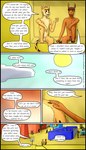 adolescent amusement_park anthro casual_nudity dialogue duo genitals male nude penis text young confusedraven dave_(confusedraven) jay_(confusedraven) cheetah equid equine felid feline horse mammal 4:7 absurd_res comic english_text hi_res