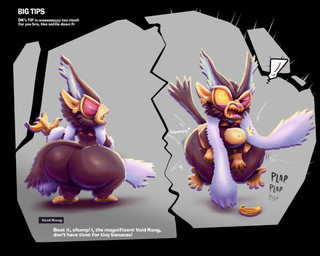abdominal_bulge banana barefoot big_butt bikini bottom_heavy butt clothing feather_boa feet femboy food fruit gold_(metal) gold_bikini gold_jewelry jewelry male mostly_nude plant prehensile_feet questionable_consent sharp_teeth shortstack shortstack_male solo sound_effects swimwear teeth text thick_thighs toes two-piece_swimsuit unseen_partner wide_hipped_male wide_hips monana-yo1 donkey_kong_(series) donkey_kong_bananza instant_loss_2koma nintendo void_kong humanoid mammal primate 5:4 english_text hi_res