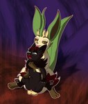 abdominal_bulge animal_genitalia animal_penis belly canine_genitalia canine_penis claws duo female fluffy fluffy_tail fox_tail front_view fur fusion genitals grabbing_from_behind green_eyes knot knot_sitting knotted_penis leaf leaf_ears leaf_tail licking looking_at_another looking_at_partner looking_pleasured male male/female neck_tuft on_lap open_mouth orange_eyes pawpads paws penetration penis pokemon_fusion sex sitting sitting_on_another sitting_on_lap size_difference tail tongue tuft vaginal vaginal_penetration erexis nintendo pokemon prick_(erexis) trick_(erexis) canid canine eevee eeveelution fox generation_1_pokemon generation_4_pokemon generation_5_pokemon leafeon mammal pokemon_(species) true_fox vulpix zorua digital_media_(artwork) hi_res