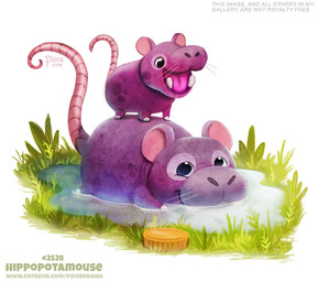 ambiguous_gender black_eyes coin duo feral grass humor open_mouth plant pun simple_background size_difference smile teeth text visual_pun water whiskers white_background piper_thibodeau common_hippopotamus hippopotamid hybrid mammal mouse murid murine rodent 2019 digital_media_(artwork) digital_painting_(artwork) painting_(artwork) url