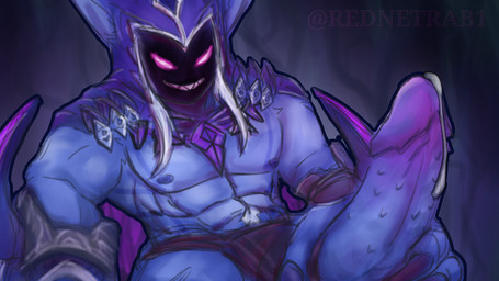 anthro big_penis bodily_fluids cum genital_fluids genitals male penis solo rednetrab69 mobile_legends helcurt_(mlbb) domestic_cat felid feline felis mammal 16:9 hi_res widescreen