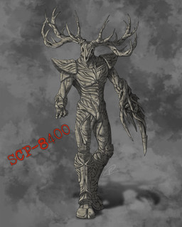 anthro antlers arm_spikes armor biped birch bone branch branch_horn front_view greaves grey_background grey_body horn male male_anthro muscular muscular_anthro muscular_male plant plant_horn pseudo_horn red_text shadow shoulder_pads simple_background skull skull_head solo spikes spikes_(anatomy) standing text wood chimericecho scp_foundation scp-8400 deer elemental_creature flora_fauna mammal 2025 absurd_res character_name clip_studio_paint_(artwork) colored digital_media_(artwork) digital_painting_(artwork) english_description full-length_portrait hi_res painting_(artwork) portrait shaded signature