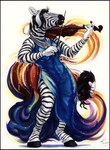 abstract_background anklet anthro black_border border bowed_string_instrument clothing crystal dress eyes_closed female fur gem hair hooves inner_ear_fluff jewelry mane markings musical_instrument necklace playing_music playing_viola playing_violin sleeveless_dress slit_dress solo string_instrument striped_body striped_fur striped_markings striped_tail stripes tail tail_markings tail_tuft tuft viola_(musical_instrument) violin violin_bow yamidog izzabelle_frost equid equine mammal zebra 2019