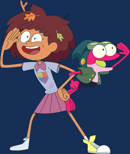 black_bottomwear black_clothing black_shorts bottomwear brown_hair clothing dark_body dark_skin duo eyewear eyewear_on_head female footwear goggles goggles_on_head green_clothing green_jacket green_tongue green_topwear grey_clothing grey_shirt grey_topwear hair jacket leaves_in_hair male messy_hair one_shoe_on pink_body pink_skin purple_bottomwear purple_clothing purple_skirt school_uniform shirt shoes shorts simple_background skirt socks tongue topwear transparent_background uniform yellow_clothing yellow_footwear yellow_shoes suedoodle amphibia_(series) disney anne_boonchuy sprig_plantar amphibian frog human mammal alpha_channel hi_res