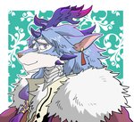 anthro blue_eyes brown_nose clothed clothing fur grey_body grey_fur horn male multicolored_body multicolored_fur two_tone_body two_tone_fur white_body white_fur kurumiken asian_mythology chinese_mythology east_asian_mythology mythology sdorica juan_yun dragon kirin mammal mythological_creature mythological_scalie scalie 2020 hi_res