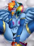 ahegao anal anal_beads anal_insertion anal_penetration anthro anthrofied big_breasts blue_fur blush breasts collar ct dildo elbow_gloves equine female friendship_is_magic fur gloves hair insertion leash mammal masturbation multi-colored_hair my_little_pony navel nipples oral panties panties_aside pegasus penetration purple_eyes pussy pussy_juice rainbow_dash_(mlp) saliva sex_toy solo thigh_highs underwear vaginal vaginal_insertion vaginal_penetration wings
Rating: Explicit
Score: 19
User: Coppercop
Date: March 30, 2014