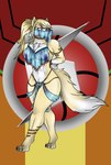 angry anthro bdsm blonde_hair bondage bound clothing face_veil female fur hair harem harem_jewelry harem_outfit jewelry muscular muscular_female ponytail rope solo translucent translucent_clothing lovemummification metroid nintendo fox_samus_aran samus_aran alien canid canine corsac_fox fox mammal metroid_(species) true_fox hi_res