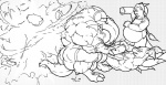 2009 anthro bandai_namco belly belly_inflation black_and_white bursting canid canine clothing comic crossover death digimon digital_drawing_(artwork) digital_media_(artwork) dragon dragoneer_(character) drakemohkami expansion explosion fakemon fan_character fur generation_4_pokemon genital_expansion group growth inflation lucario male mammal monochrome murasadramon muscle_growth mythological_creature mythological_scalie mythology nintendo penis_expansion pokemon pokemon_(species) popping scalie tail